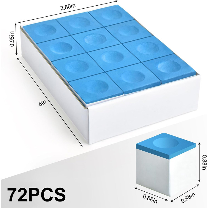 AccEncyc Крейда для більярду Cubes, професійна більярдна крейда