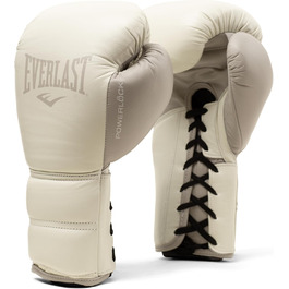 Боксерські рукавички Everlast Powerlock 2 Pro: захист, підтримка, 14oz. Ідеальні для занять з мішком, спарингу та відпрацювання техніки. Оригінальна якість Everlast Gear, білий колір.