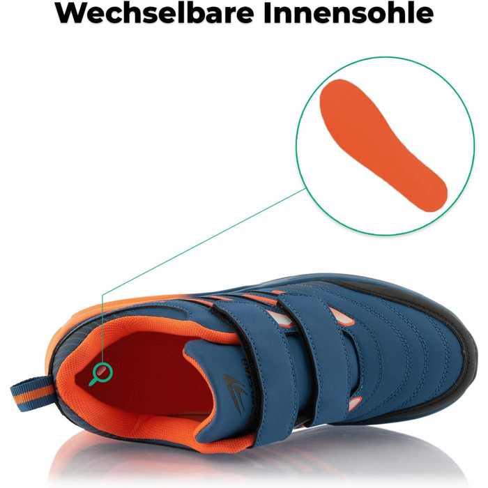 Кросівки для бігу жіночі та чоловічі з амортизацією, спортивні, легкі, темно-синій, помаранчевий (43 EU)
