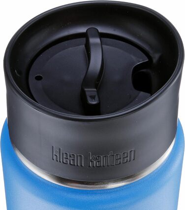 Термос-бутилка Klean Kanteen Wide 592 мл з кришкою Cafe Cap 2.0, вакуумна, Pacific Sky