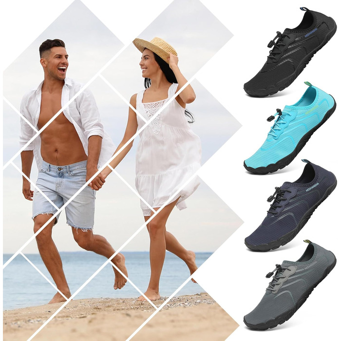 Чоловічі та жіночі аквашузи Mishansha, чорного кольору, розмір 40 EU