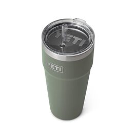 Термокружка YETI Rambler з соломкою, нержавіюча сталь, 769 мл (26 oz), колір Camp Green