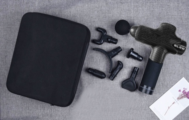 Перкусійний масажер для тіла Massage Gun 200W: для ніг, шиї та спини + 10 насадок