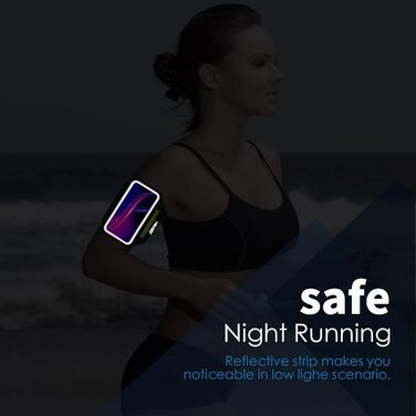 Спортивний браслет для телефону Haissky з кишенькою для навушників - сірий (до 6.9 дюймів)