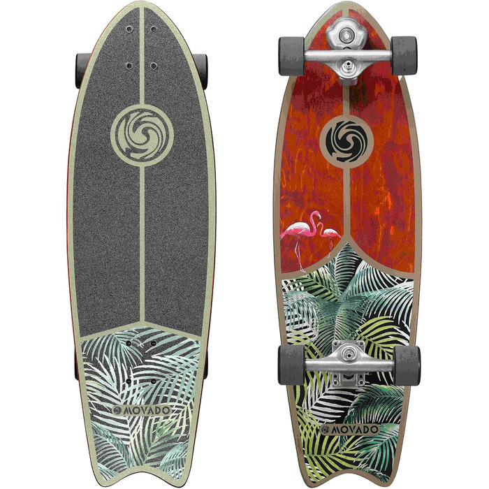 Лонгборд STAR SCOOTER Surf Skateboard Vintage Retro Cruiser, швидкісний, ABEC-11, комплект, унісекс, Exotic