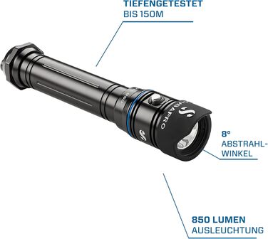 Scubapro Nova 850 - Електрична підводна ліхтарна система для дайвінгу