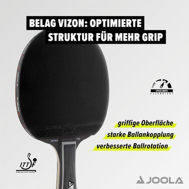 Набір для настільного тенісу JOOLA DUO PRO Single: ракетка, м'ячі, чохол, сітка, ITTF сертифікат, чорний