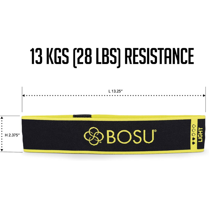 Еластичні стрічки Bosu для фітнесу (3 шт.), різнокольорові