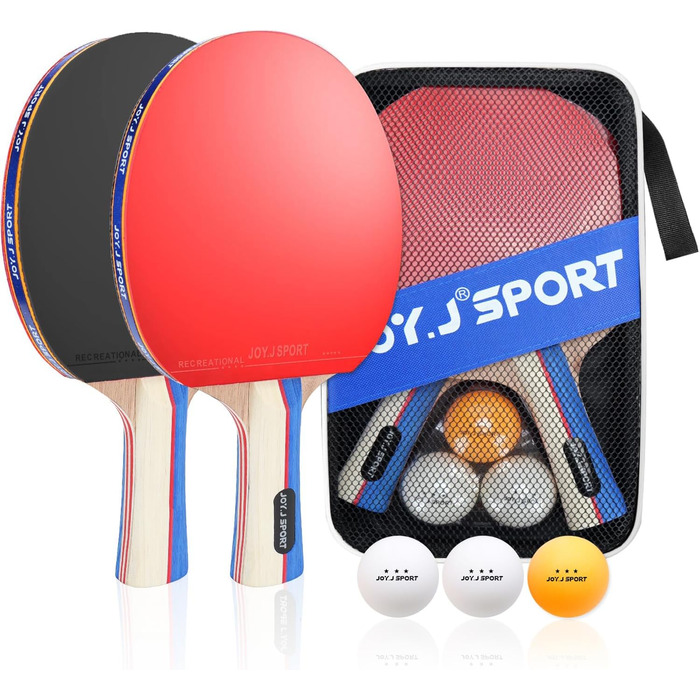 Набір для настільного тенісу S1 2: 2 ракетки та м'ячики для дітей, початківців, сімей та професіоналів