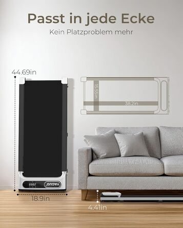 Бігова доріжка Walking Pad 3 в 1 для дому та офісу, портативна з пультом, LED-дисплей, для ходьби і бігу