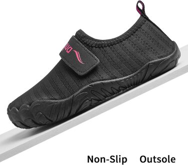 Дитячі шкарпетки-мокасини Raqua для плавання та водних розваг, чорно-рожеві, 31 EU