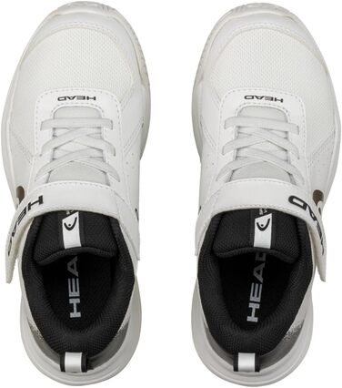 Дитячі тенісні кросівки Head Kinder Sprint Velcro 4.0 – біло-чорні, 35 EU