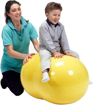 Фітбол GYMNIC Physio Roll для реабілітації, синій м'яч для гімнастики