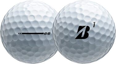 Гольф-м'ячі Bridgestone e6 2023, білі, 12 шт.