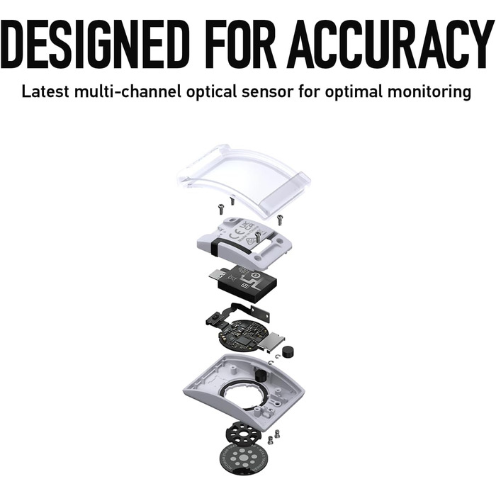 Пульсометр COROS: комфортний, точний, з автоматичним визначенням зносу, Bluetooth, 38 годин роботи від акумулятора, сірий