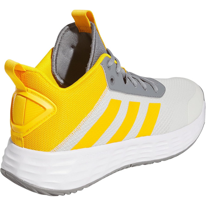 Кросівки баскетбольні adidas Own The Game 2.0 Lightmotion Mid сірі, жовті, чорні (46 2/3 EU)