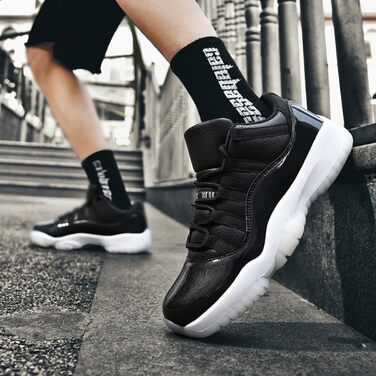 Кросівки баскетбольні для чоловіків та жінок, унісекс. Зручні кросівки для занять спортом, прогулянок та повсякденного носіння. Антиковзаюча підошва, легкі, розміри 36-45, білі, сині (чорні), 38 EU.