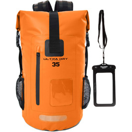 Водонепроникний рюкзак Dry Bag преміум-класу 35/55 л, мішок для телефону, ідеальний для водних видів спорту, походів, риболовлі та кемпінгу (Оранжевий)