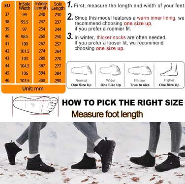 Водонепроникні черевики-сліпони для ходьби Barfuß: жіночі та чоловічі, широкі, для осені/зими, з підкладкою, Zero Drop, підошва Solhe, фітнес, чорні (45 EU)