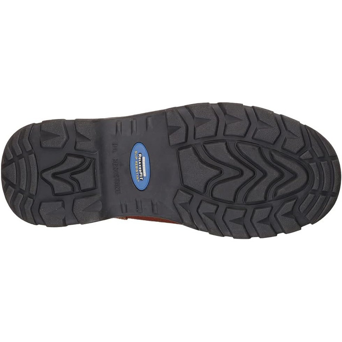 Чоловічі бойові черевики Skechers Workshire 43 EU, коричневі, з тисненням, шкіра