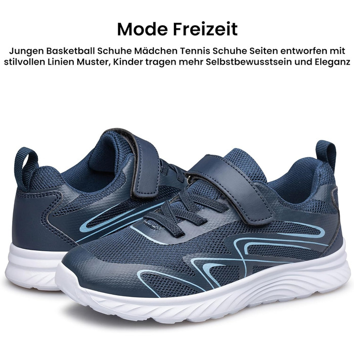 Дитячі кросівки Raoendis для хлопчиків та дівчаток: зручні, дихаючі, для занять спортом та активного відпочинку (26 EU, морська блакить)