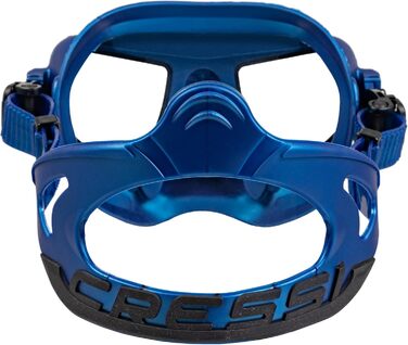 Маска для фрідайвінгу Cressi Atom UNI Blue Metal/Black - професійна маска для підводного полювання