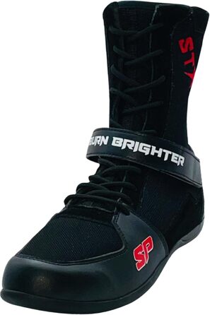 Боксерські чоботи Starpro Superior - для боксу, ММА, муай-тай, кікбоксингу, спарингу. Чорно-білі, розмір 48 EU, гумова підошва