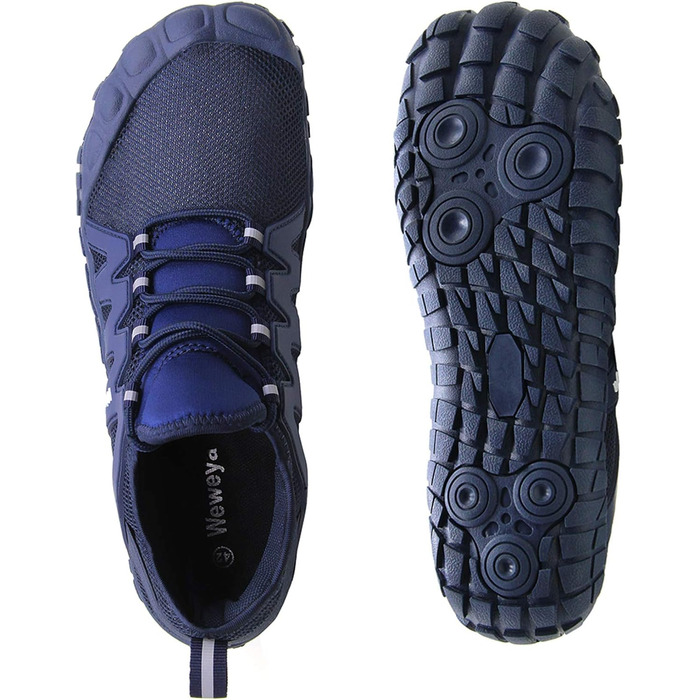 Жіночі кросівки для тренувань Weweya: мінімалістичні, для бігу по пересічній місцевості, широка передня частина, 42 EU, блакитні