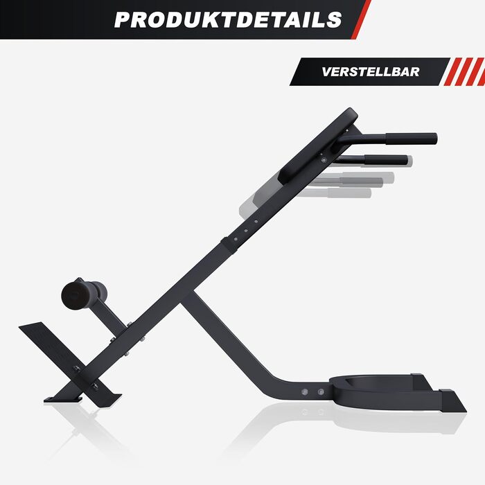 Рюкзак-тренажер GORILLA SPORTS® - 5-позиційний, до 120 кг, з фіксацією ніг, чорний. Тренажер для спини, гіперрозгинання, прес, для дому