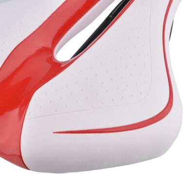 Сідло для гірського велосипеда Robuster, біло-червоне