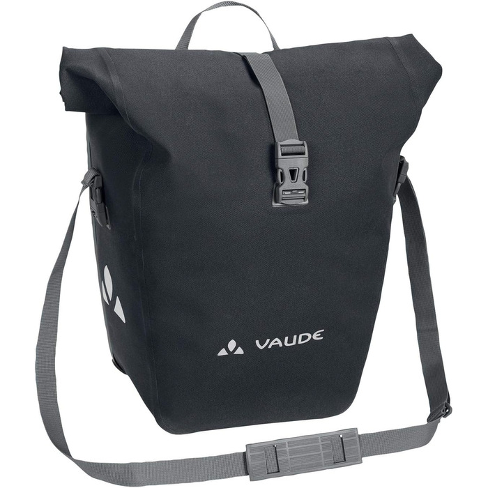 Велосипедна сумка VAUDE Aqua Back Deluxe Single, 24 л, водонепроникна, для багажника, чорна, Німеччина