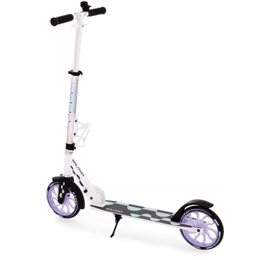 Самокат RAVEN Galaxia Holo 200мм з кошиком, дзвінком та LED-колесами