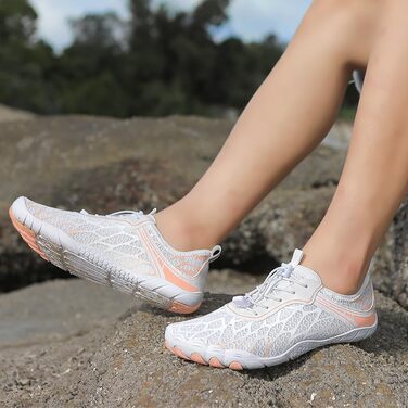 Чоловічі та жіночі аквашузи для плавання та серфінгу. Швидка сушка, дихаючі, для пляжу та басейну. Розміри 36-46, чорний/білий, рожевий/білий