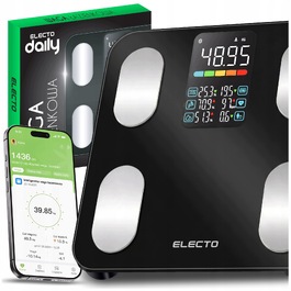 Електронні аналітичні ваги для ванної Electo з підтримкою мобільного додатка та розрахунком ІМТ (BMI)
