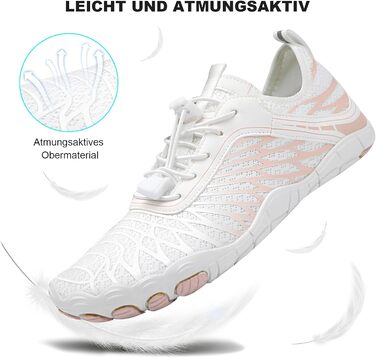 Взуття для фітнесу RUIYI для чоловіків та жінок, підошва з неслизьким покриттям, широка передня частина, рожевий, 42 EU