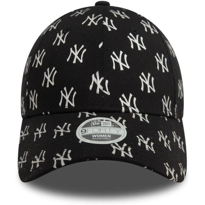 Кепка New Era MLB з логотипом команди для жінок, регульована, вигнутий козирок, бейсболка NY LA, універсальний розмір (New York Yankees #36501, універсальний розмір)