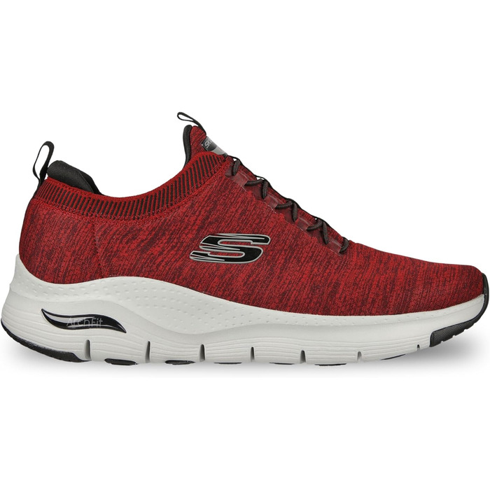 Кросівки Skechers Arch Fit Waveport для чоловіків (40 EU, червоно-чорні)