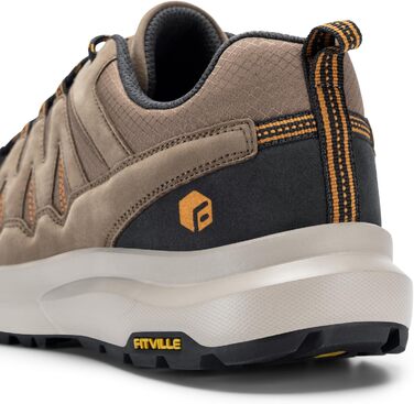 Черевики для хайкінгу FitVille для чоловіків, широкі, легкі, дихаючі. Трекінгові черевики, Outdoor, антиковзаючі, з підтримкою щиколотки, амортизація. Чоловічі кросівки з підтримкою склепіння стопи, 41 EU, коричневі.