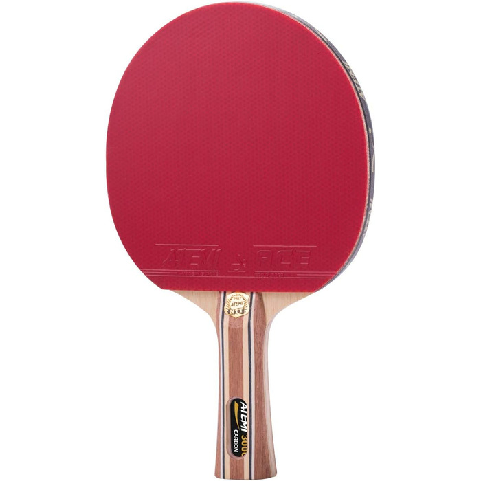 Пінг-понгова ракетка Atemi Pro Carbon 3000: контроль та продуктивність | ITTF-сертифікована | з натурального дерева | анатомічна