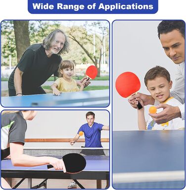 Набір для настільного тенісу: 4 ракетки, 8 м'ячів, сумка. Підходить для початківців, сімей та професіоналів. Ідеально для гри в приміщенні та на вулиці.