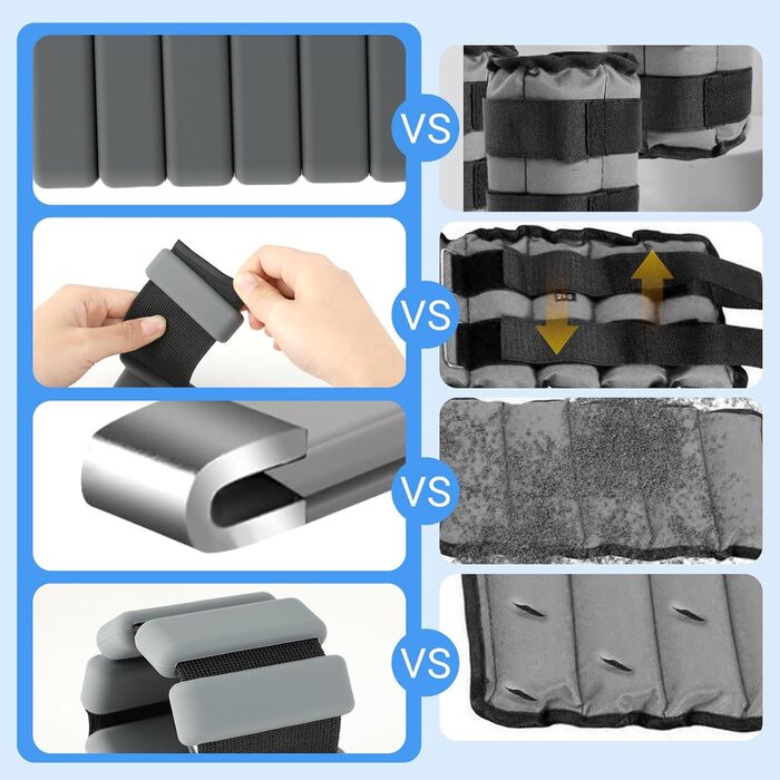 Регульовані ваги на зап'ястя та щиколотку - 0.45 кг (по 0.9 кг в комплекті), для йоги, танців, пілатесу та фітнесу