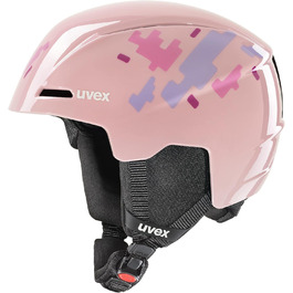 Дитячий лижний шолом uvex Viti, рожевий Puzzle, розмір 46-50 см, унісекс