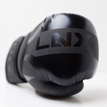 Боксерські рукавички LNX Nitro 10 Oz чорні для боксу, кікбоксингу, муай-тай, MMA, чоловічі, жіночі, дитячі, тренувальні