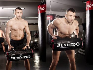 Силовий мішок DBX Bushido 35 кг, болгарський, для функціонального та силового тренування, чорний, універсальний розмір, порожній