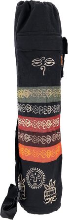 Бохо сумка для йога-мату GURU SHOP, батик, зелена, унісекс, бавовна, 70x23x13 см, з Непалу