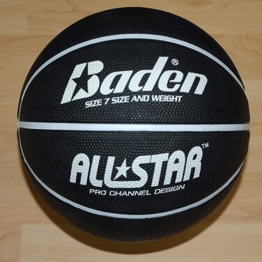 Баскетбольний м'яч Baden All Star Unisex чорний/білий