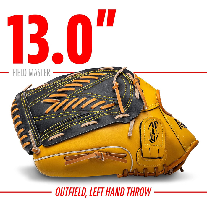 Рукавиця бейсбольна Franklin Sports Field Master (33 см, ліва рука, для правші)
