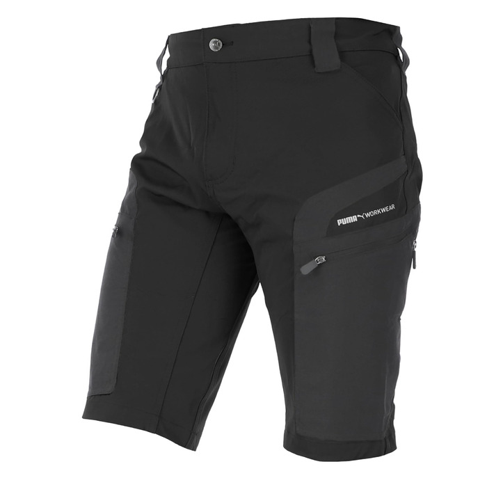 Чоловічі шорти для трекінгу PUMA Workwear Pro-One Adventure: посилений нейлон, 4-way stretch, з D-кільцем, Sky Blue (XL, Чорний/Антрацит)
