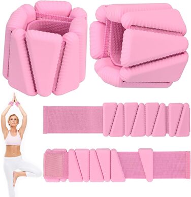 Набір кишенькових вагів KOOOGEAR 2 шт. (0,5 кг * 2) для фітнесу, бігу, гімнастики, чорний та рожевий