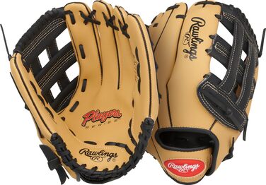 Рукавичка бейсбольна Rawlings Spieler Serie T-Ball / Юніорська (22.9-29.2 см) для правої руки, колір: верблюжий / чорний